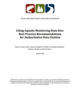 Citing aquatic monitoring data sets