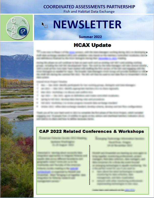 You are currently viewing CAP Newsletter Summer 2022, Issue 4